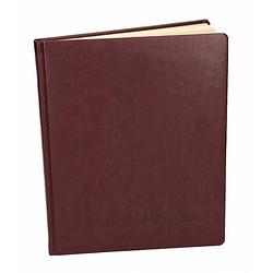 Foto van Luxe rode gastenboek 27 cm - gastenboeken