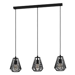 Foto van Eglo stype hanglamp - e27 - 96 cm - zwart