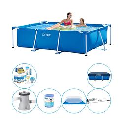 Foto van Intex frame pool rechthoekig 220x150x60 cm - zwembad inclusief accessoires