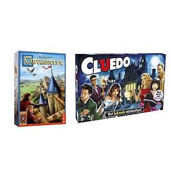 Foto van Spellenbundel - 2 stuks - carcassonne & hasbro cluedo