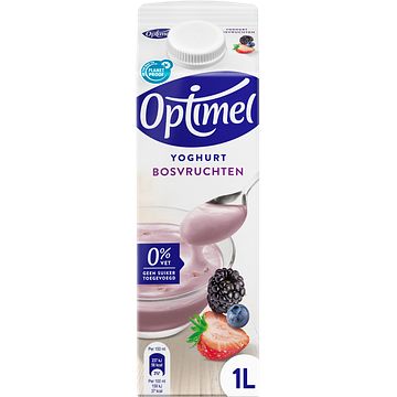 Foto van Optimel magere yoghurt bosvruchten 0% vet 1 x 1l bij jumbo