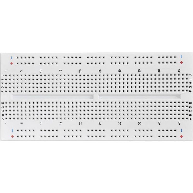 Foto van Tru components 0165-40-1-33010 breadboard totaal aantal polen 610 (l x b x h) 124.46 x 57.15 x 8.4 mm 1 stuk(s)