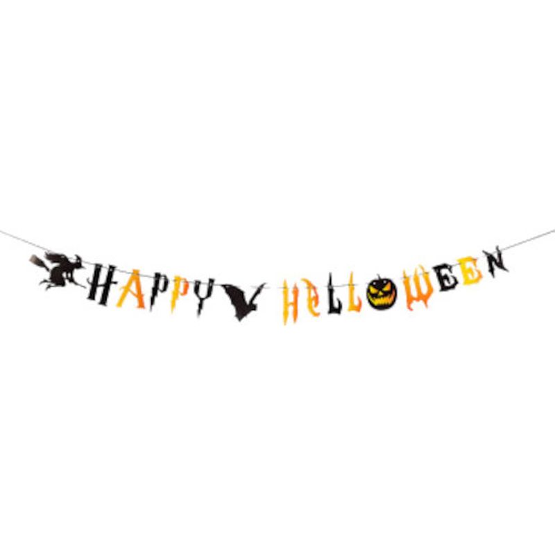 Foto van Carnival toys slinger happy halloween 250 cm papier zwart