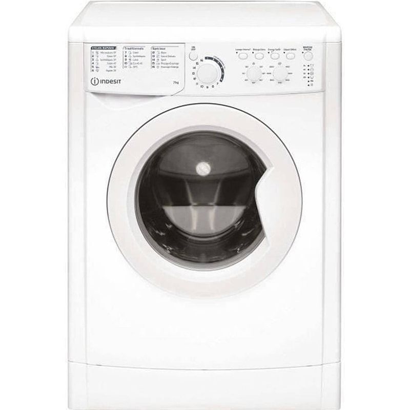 Foto van Indesit front wasmachine ewc71252wfrn - 7 kg - klasse a +++ - 1200 tpm - wit