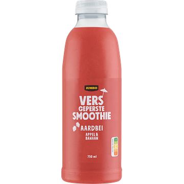 Foto van Jumbo verse smoothie aardbei, appel & banaan 750ml