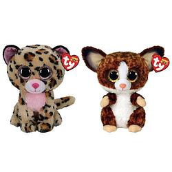 Foto van Ty - knuffel - beanie buddy - livvie leopard & bush baby galago