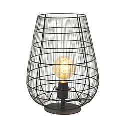 Foto van Anne light & home tafellamp anne light en home gloom 3002zw zwart