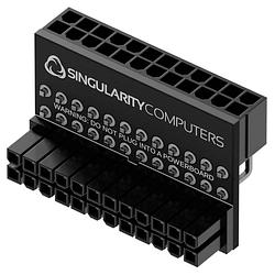 Foto van Singularity computers stroom adapter [1x atx-stroomstekker 24-polig (20+4) - 1x atx-stroombus 24-polig (20+4)] zwart