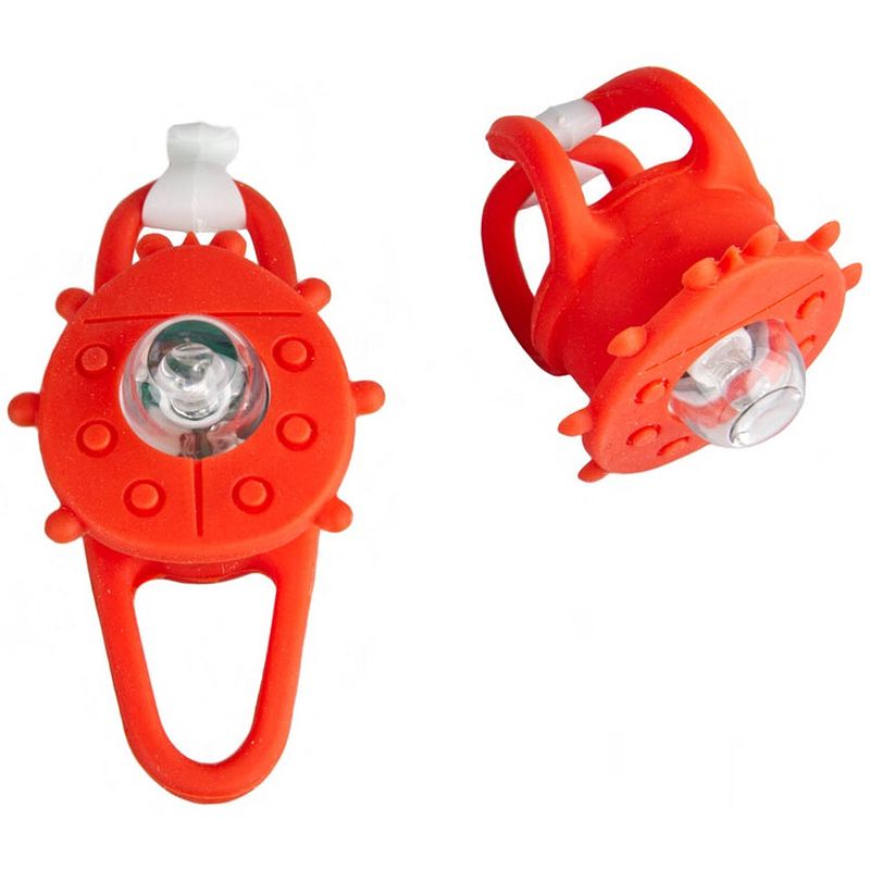 Foto van Pexkids verlichtingsset led lieveheersbeestje met siliconen strap rood