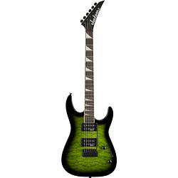 Foto van Jackson js series dinky js20 dkq 2pt transparent green burst elektrische gitaar