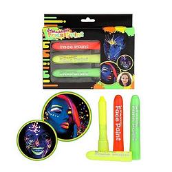 Foto van Toi-toys blacklight schminkstiften 3 stuks 11 cm