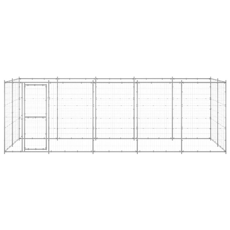 Foto van The living store hondenkennel - 550 x 220 x 180 cm - draadgaas - gegalvaniseerd staal