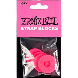 Foto van Ernie ball 5623 strap blocks pink (4 stuks)