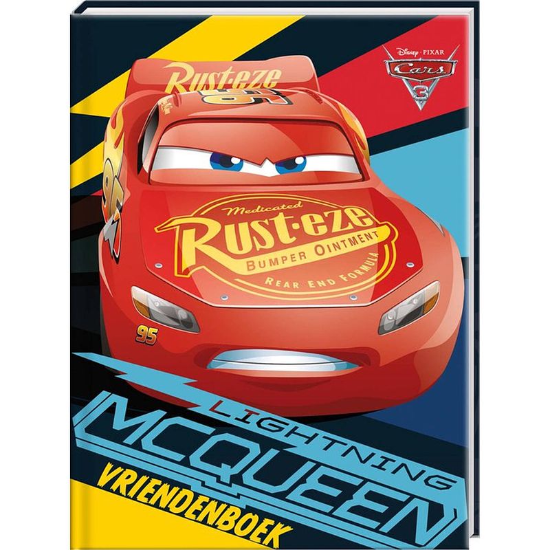 Foto van Cars lightning mcqueen - vriendenboek - 80 blz - hardcover