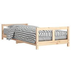 Foto van Vidaxl kinderbedframe 80x200 cm massief grenenhout