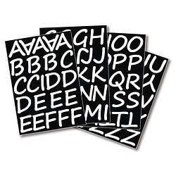 Foto van 1x setje alfabet plakletter stickers ongeveer 5 cm - stickers