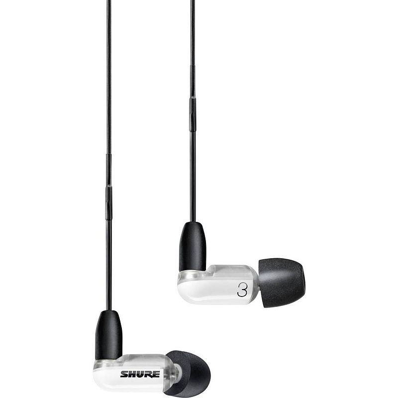 Foto van Shure aonic 3 in ear oordopjes kabel wit