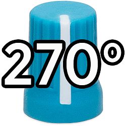 Foto van Dj techtools chroma caps 270 super knob blue draaiknop