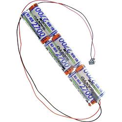Foto van Panasonic inline l2x3 mpx accupack aantal cellen: 6 batterijgrootte: aa (penlite) kabel, stekker nimh 7.2 v 2700 mah