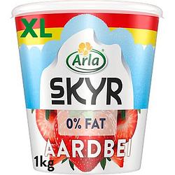 Foto van Arla skyr yoghurt aardbei 0% vet 1kg bij jumbo