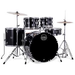 Foto van Mapex comet stage dark black 5-delig drumstel incl. bekkens en hardware