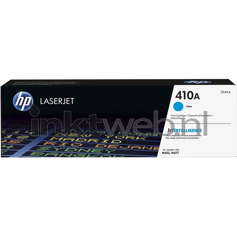 Foto van Hp 410a cyaan toner