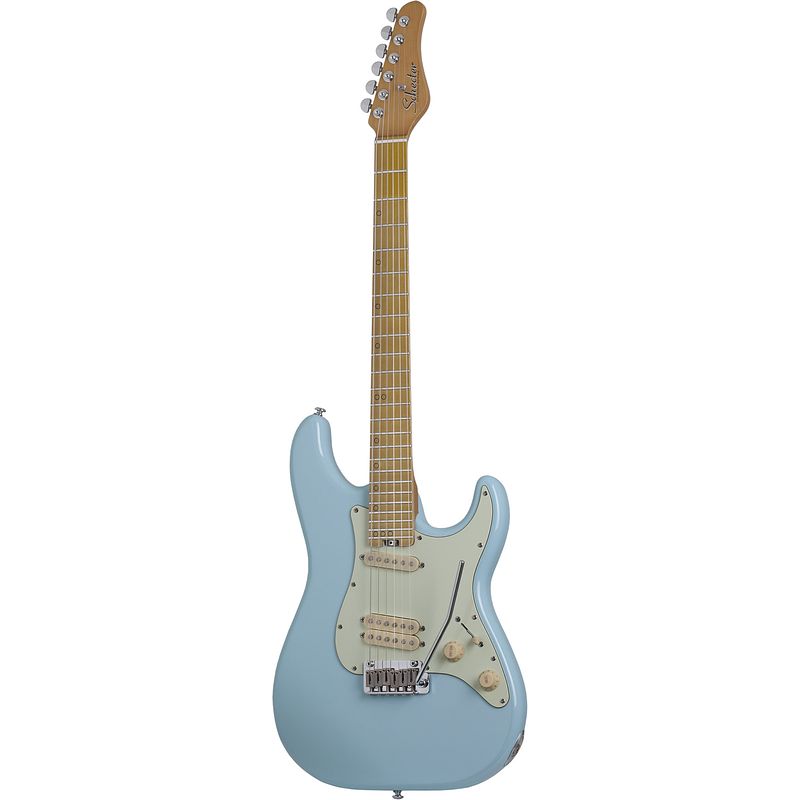 Foto van Schecter mv-6 super sonic blue elektrische gitaar