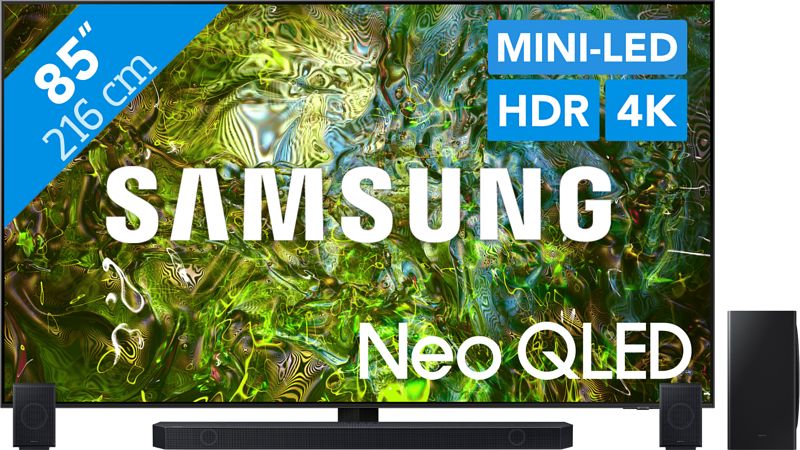 Foto van Samsung neo qled 4k 85qn90d (2024) + soundbar