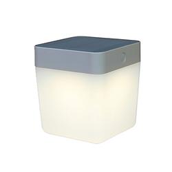 Foto van Lutec table cube led-solarlamp (grijs)