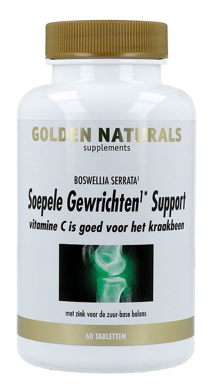 Foto van Golden naturals soepele gewrichten & kraakbeen support tabletten