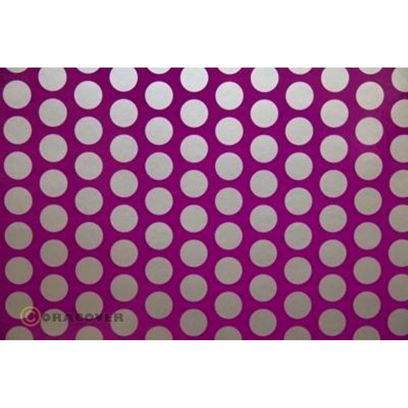 Foto van Oracover orastick fun 1 45-015-091-010 plakfolie (l x b) 10 m x 60 cm violet-zilver (fluorescerend)