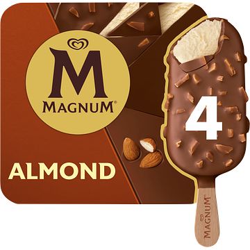 Foto van Magnum ijs almond 4 stuks 4 x 100ml bij jumbo