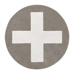 Foto van Lifetime kidsrooms vloerkleed rond - grey x, 3d effect