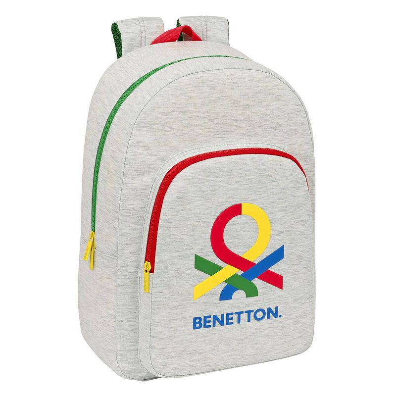 Foto van Schoolrugzak benetton pop grijs (30 x 46 x 14 cm)