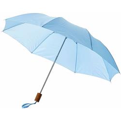 Foto van Kleine paraplu lichtblauw 93 cm - paraplu's