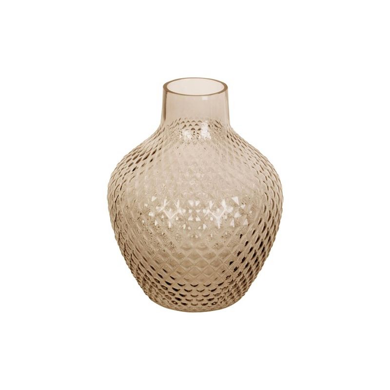 Foto van Present time vase delight glass large sand brown
