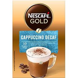 Foto van Nescafe gold cappuccino decaf oploskoffie 6 x 10 zakjes bij jumbo