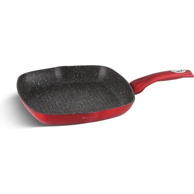 Foto van Edënbërg red line - keramische grillpan - 26x26 cm - 3-laags anti-aanbaklaag!