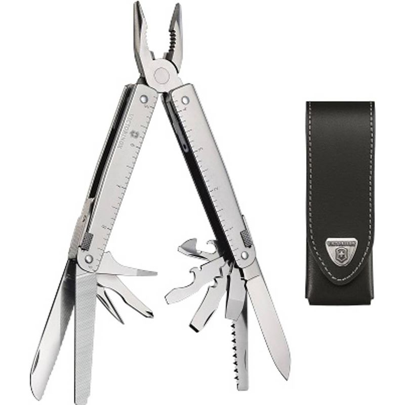 Foto van Victorinox swiss tool 3.0323.l multitool aantal functies 26 zilver