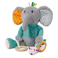 Foto van Ses knuffelolifant olfi junior 24 cm pluche grijs