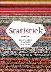 Foto van Statistiek, 12e editie met mylab nl toegangscode - james t. mcclave, sytse knypstra, terry sincich - paperback (9789043033466)