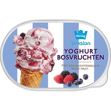 Foto van Hertog ijs ijssalon yoghurt bosvruchten 825ml bij jumbo