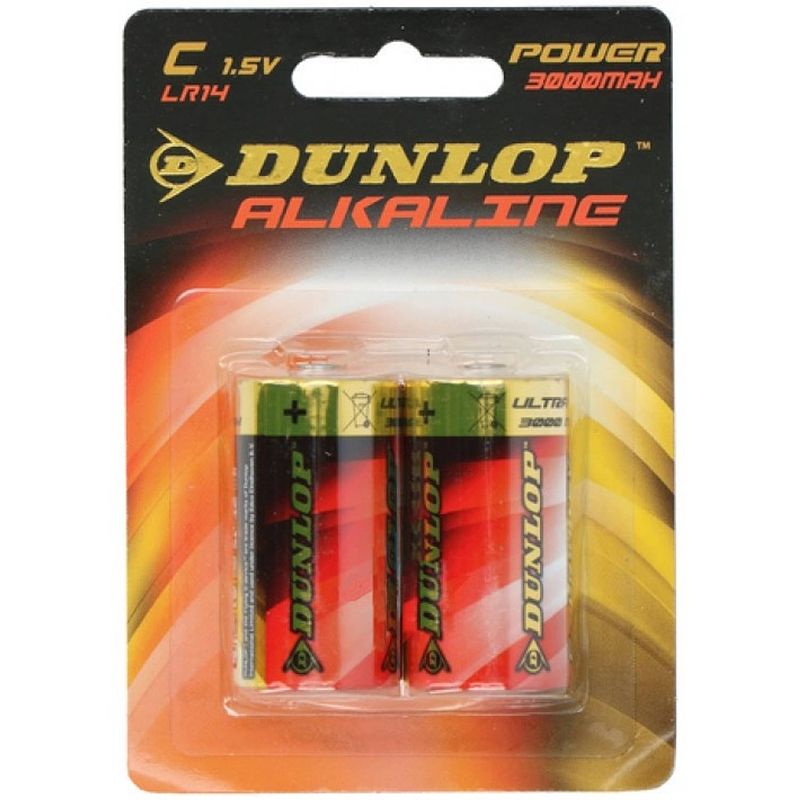 Foto van Dunlop batterijen lr14 c alkaline 2 stuks