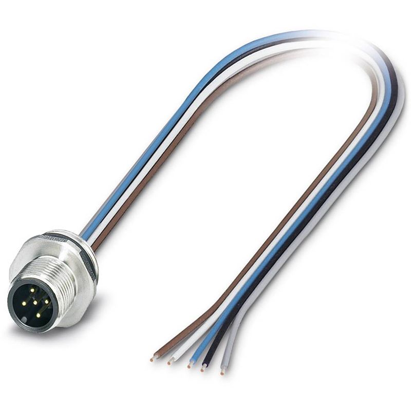 Foto van Phoenix contact 1554568 sensor/actuator steekconnector m12 aantal polen: 5 stekker, inbouw 0.50 m 1 stuk(s)