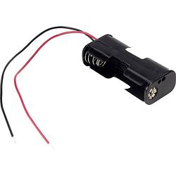 Foto van Tru components bh-322-1a batterijhouder 2 aa (penlite) kabel