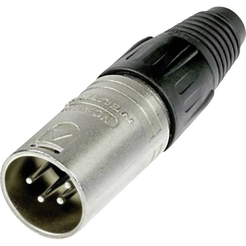 Foto van Neutrik nc4mx xlr-connector stekker, recht aantal polen: 4 zilver 1 stuk(s)