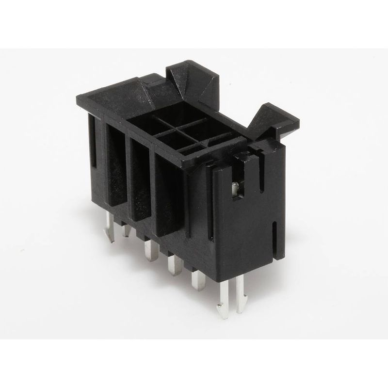 Foto van Molex 440680090 male header, inbouw (standaard) totaal aantal polen: 6 rastermaat: 4.20 mm 1 stuk(s) tray