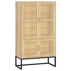 Foto van Vidaxl hoge kast 70x35x125 cm bewerkt hout