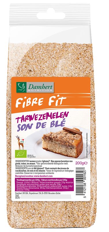 Foto van Damhert fibre fit tarwezemelen