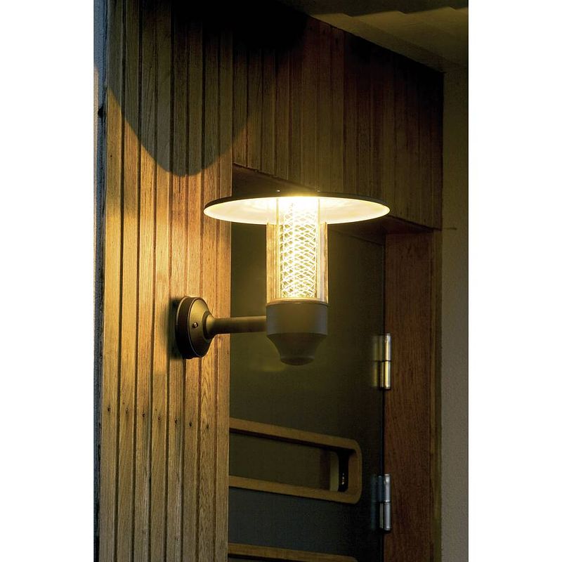 Foto van Konstsmide nova 406-750 buitenlamp (wand) halogeen gu10 50 w zwart